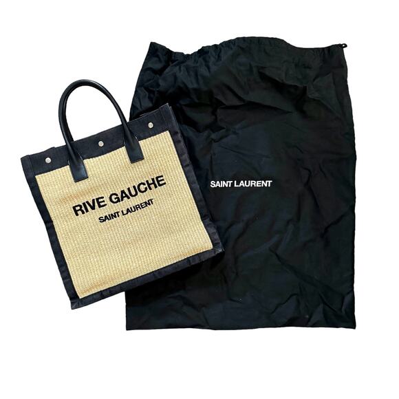Saint Laurent Rive Gauche shopper canvas natural - Picture 2 of 9